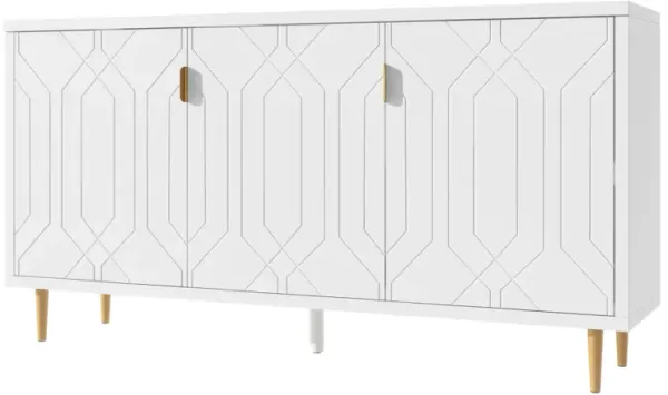 Streamdale Adjustable Shelves TV Stand for 70" TV