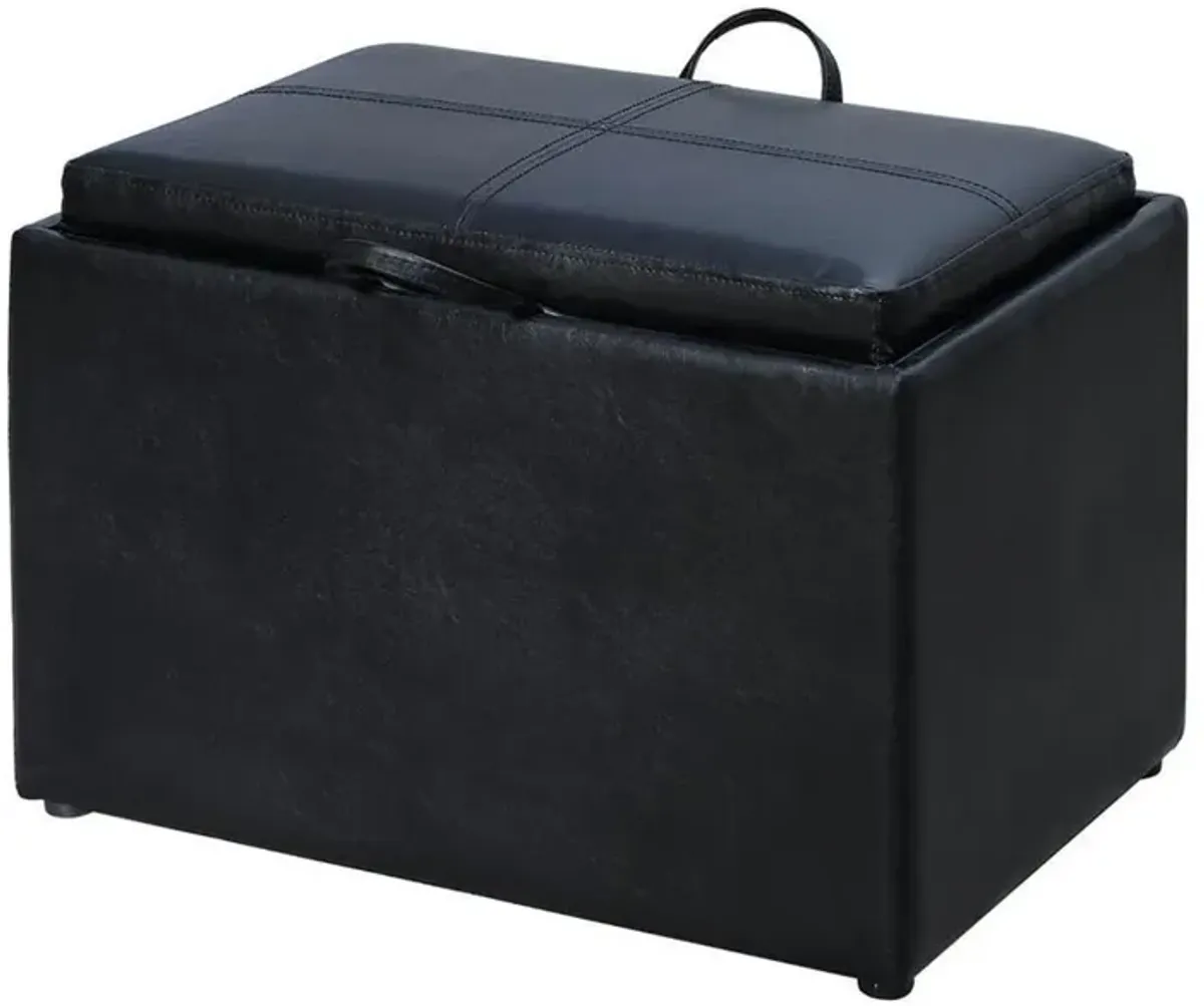 Convience Concept, Inc. Accent Storage Ottoman with Reversible Tray