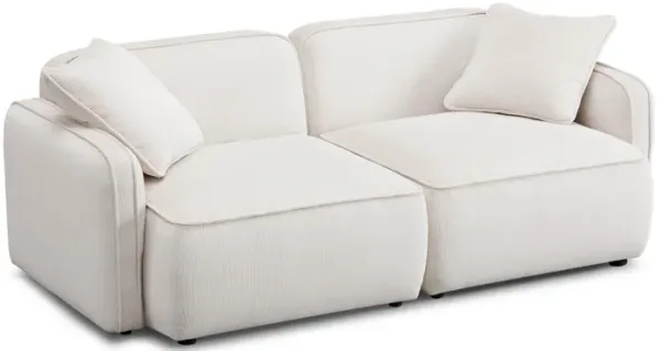Travie Performance Corduroy Velvet Modular Loveseat