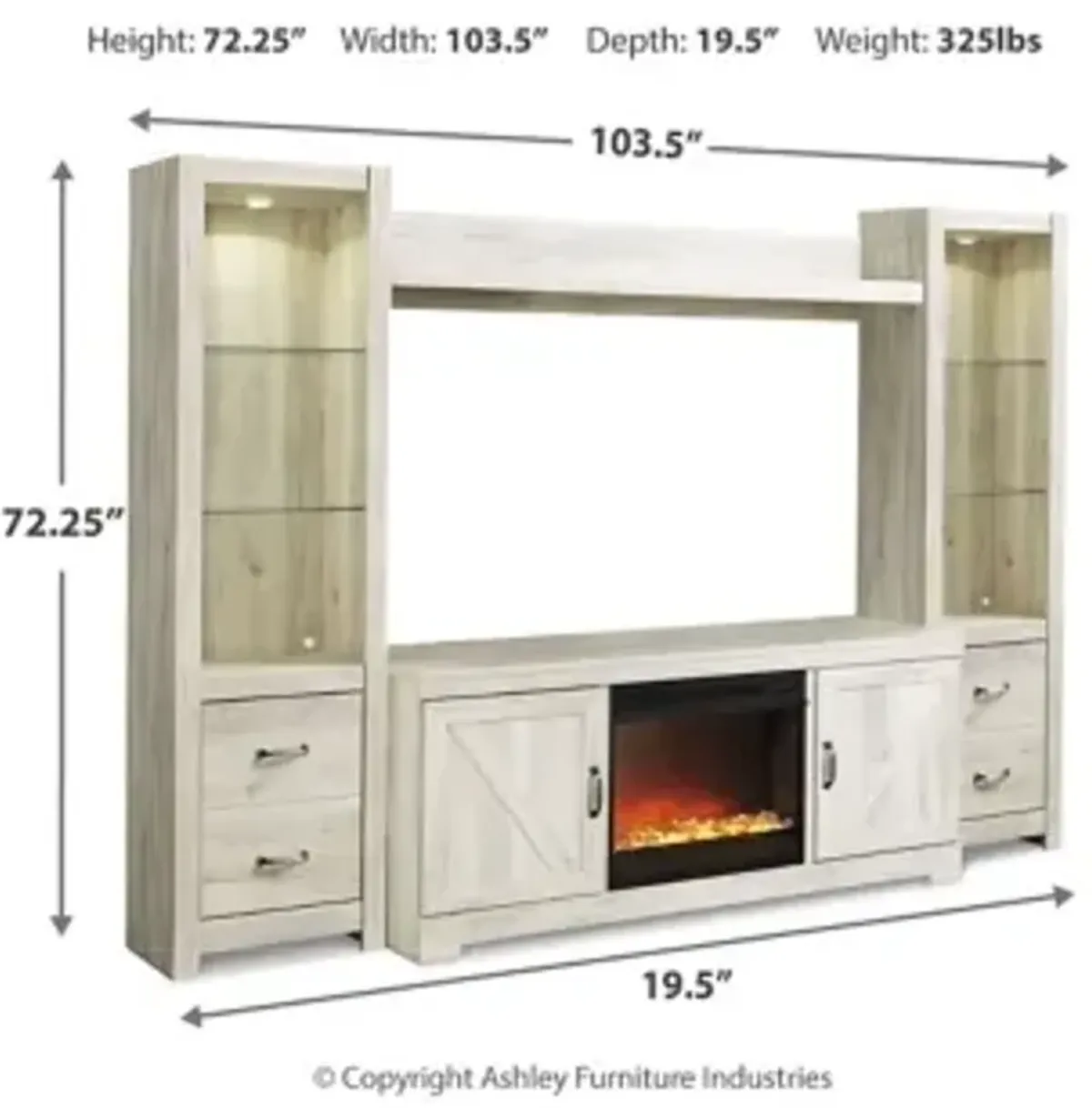 Bellaby 4PC Entertainment Center