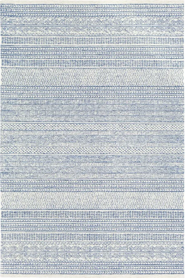 Maroc MAR-2304 8' Round Blue Rug