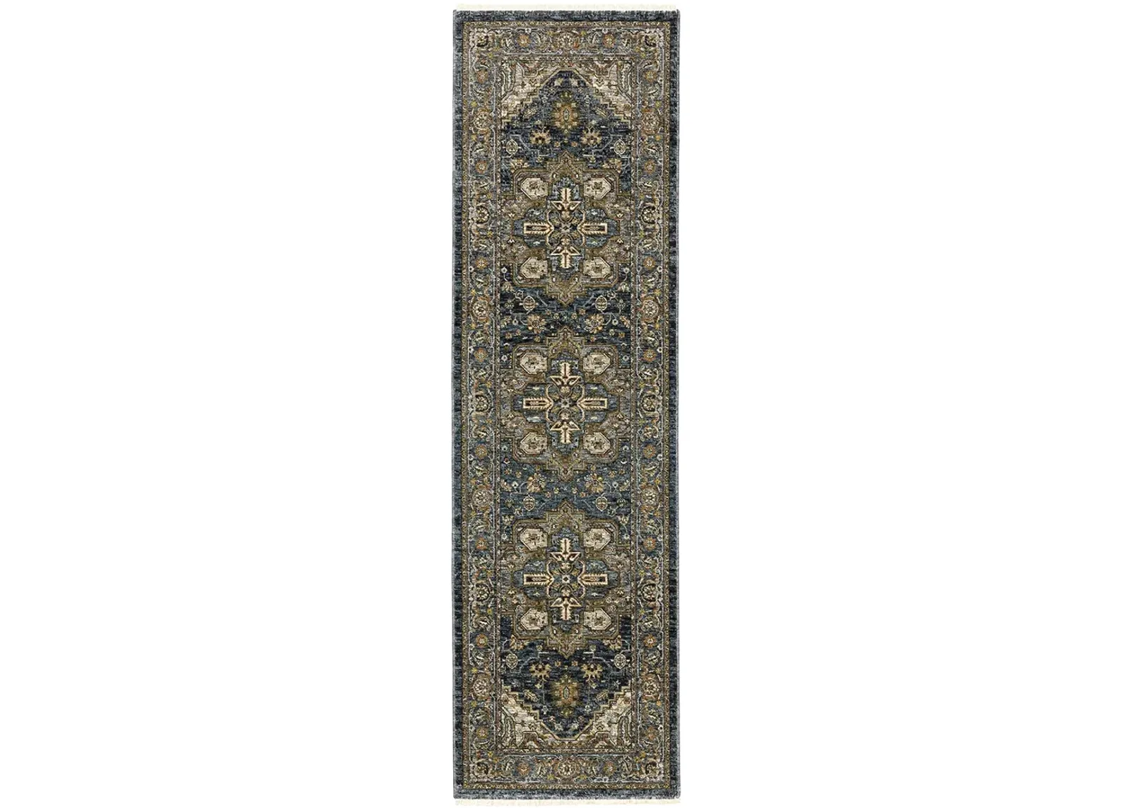 Aberdeen 2'3" x 7'6" Blue Rug