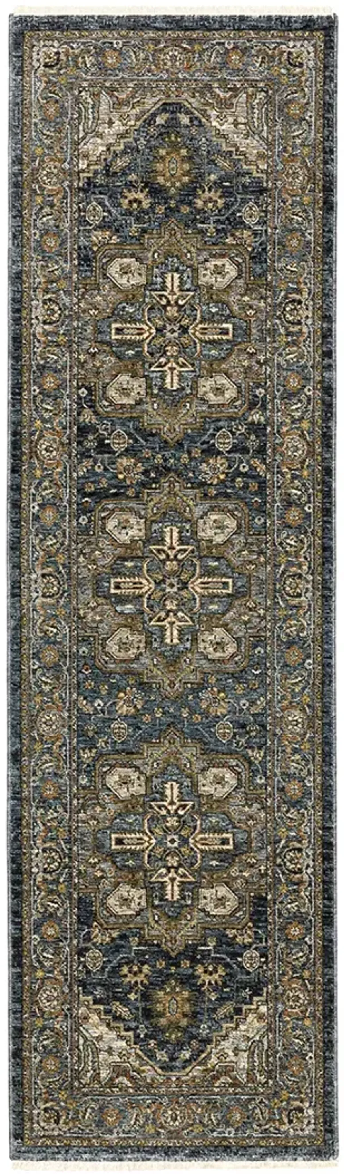 Aberdeen 2'3" x 7'6" Blue Rug