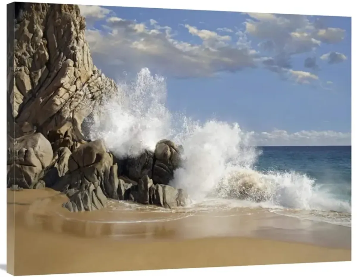 Lovers Beach with crashing waves, Cabo San Lucas, Mexico-Canvas Art-40x30