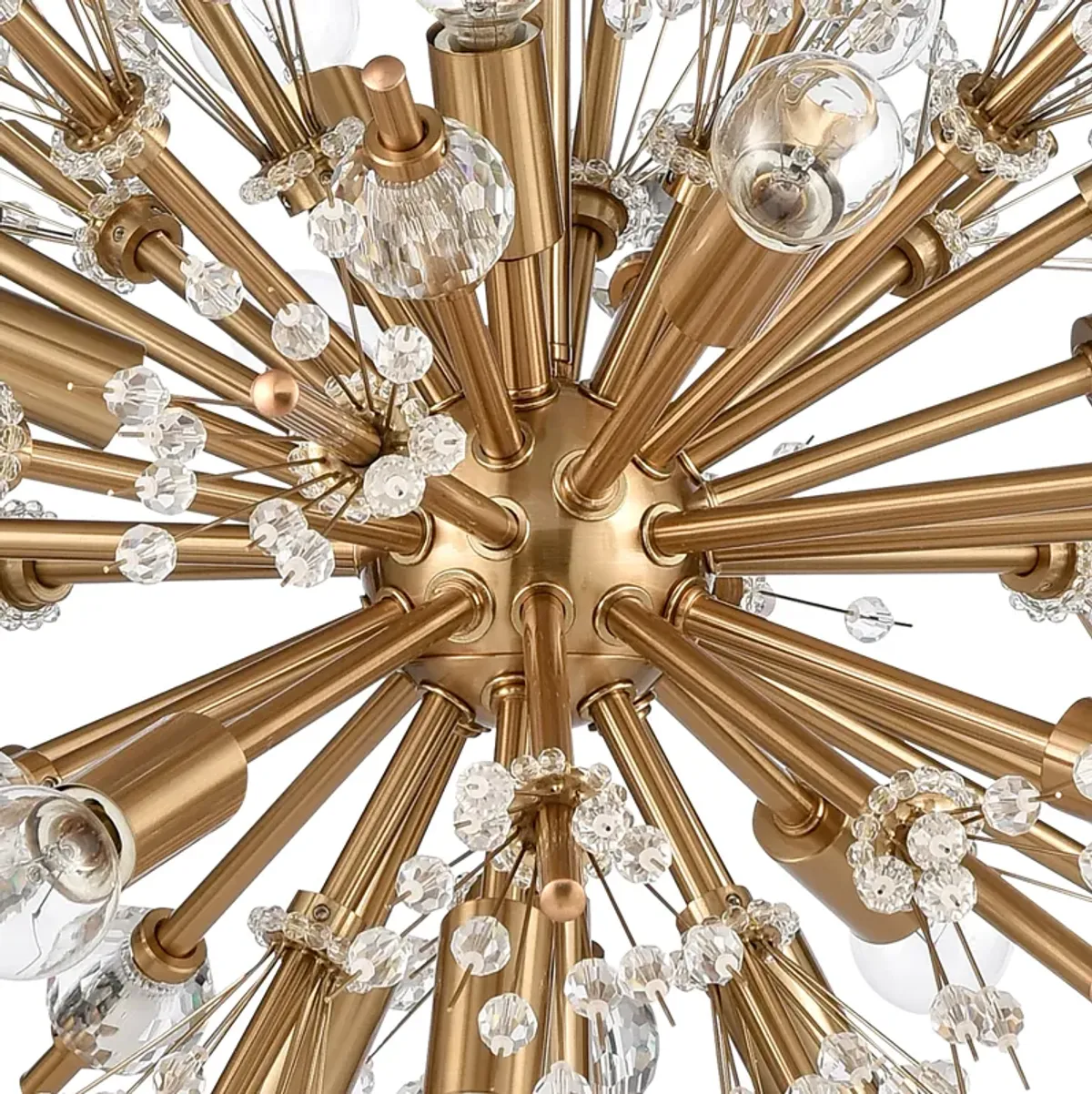 Starburst 20'' Wide 15-Light Gold Chandelier