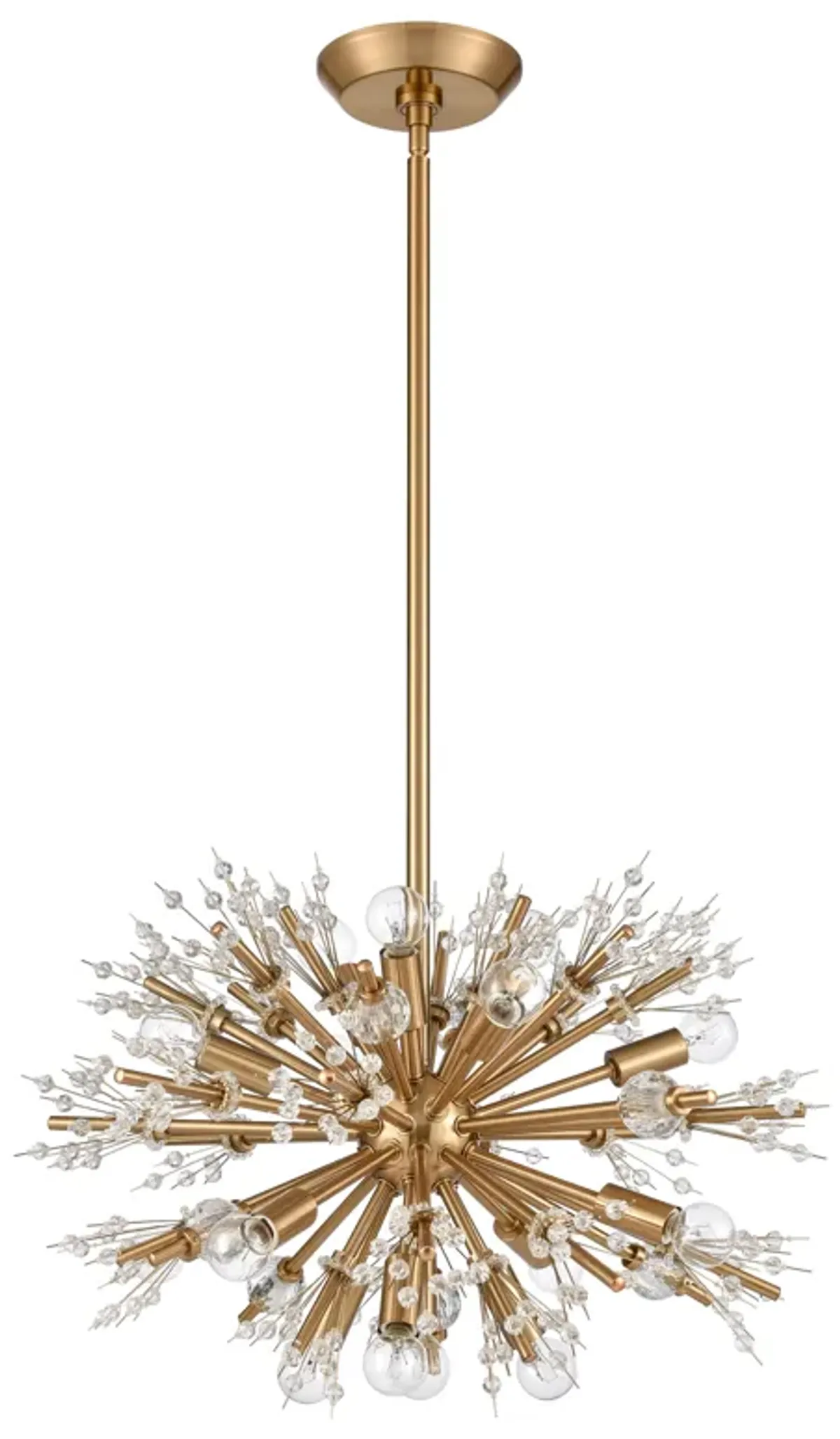 Starburst 20'' Wide 15-Light Gold Chandelier