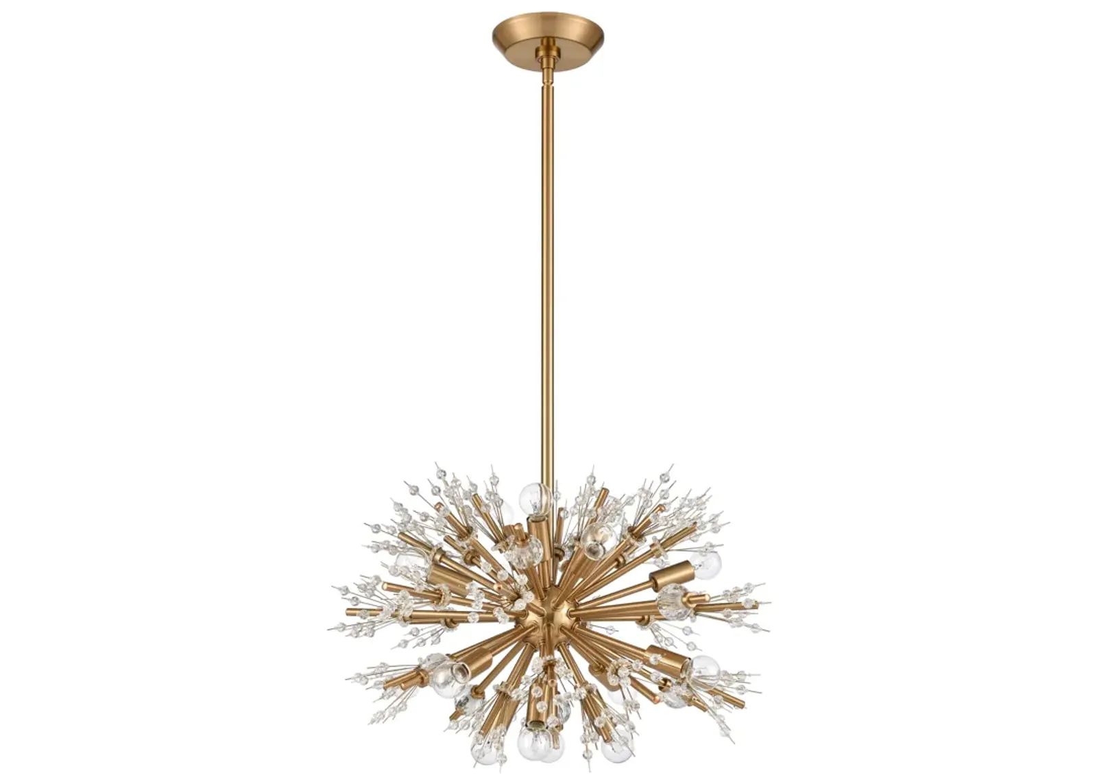 Starburst 20'' Wide 15-Light Gold Chandelier