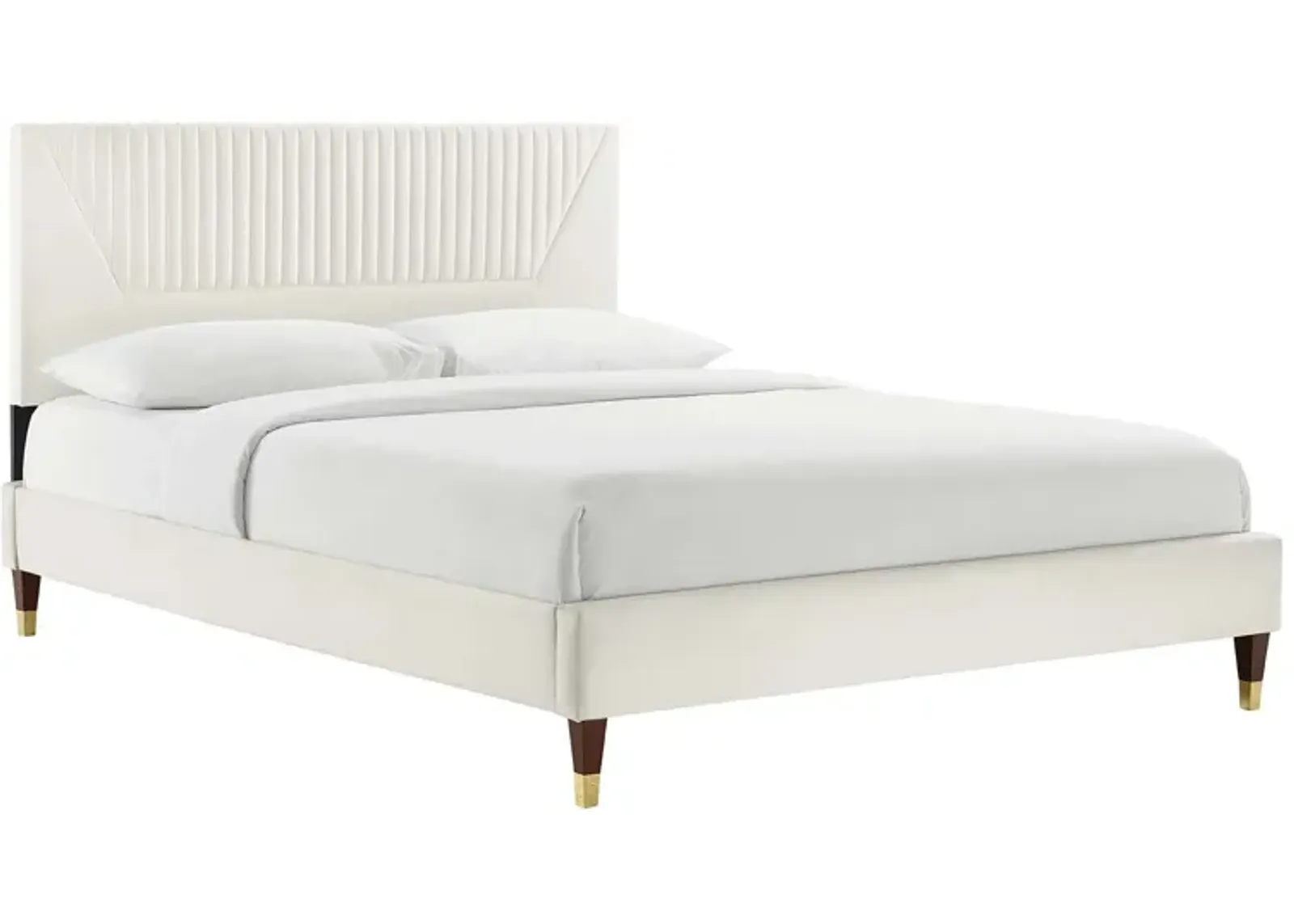 Modway - Yasmine Channel Tufted Performance Velvet Full Platform Bed