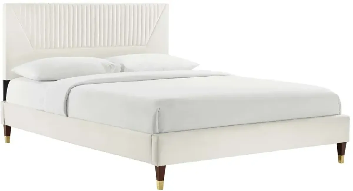 Modway - Yasmine Channel Tufted Performance Velvet Full Platform Bed