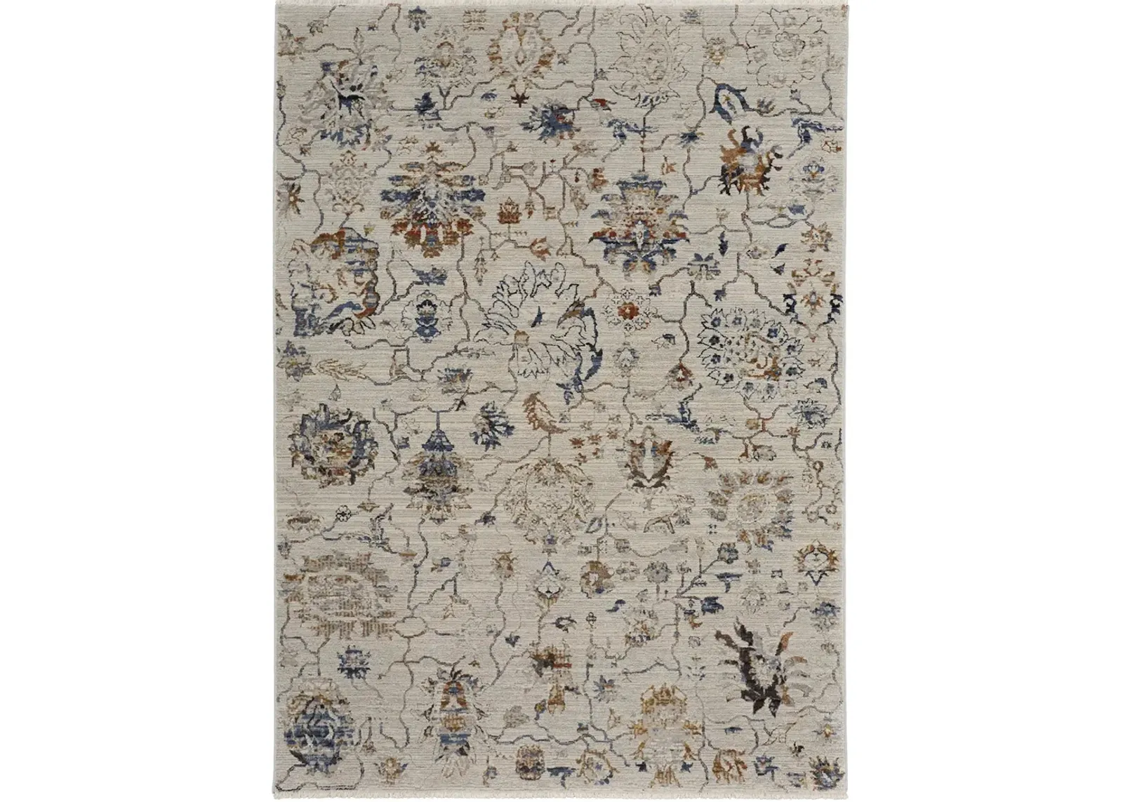 Kaia 39HRF Blue/Orange/Ivory 3' x 8' Rug