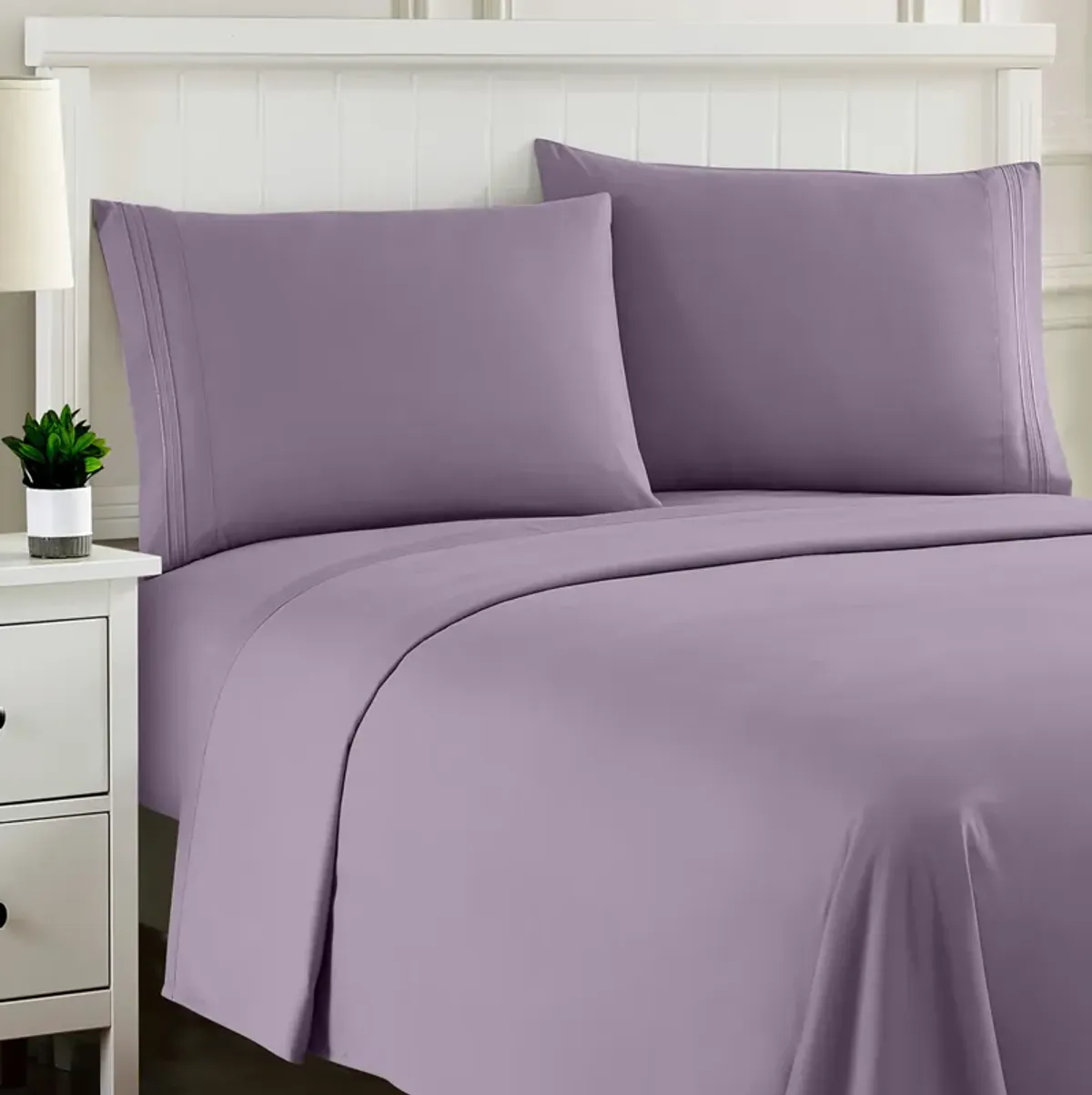 5 Piece Sheet Set, Ultra Soft 1800 Series Collection - Split King, Royal Blue