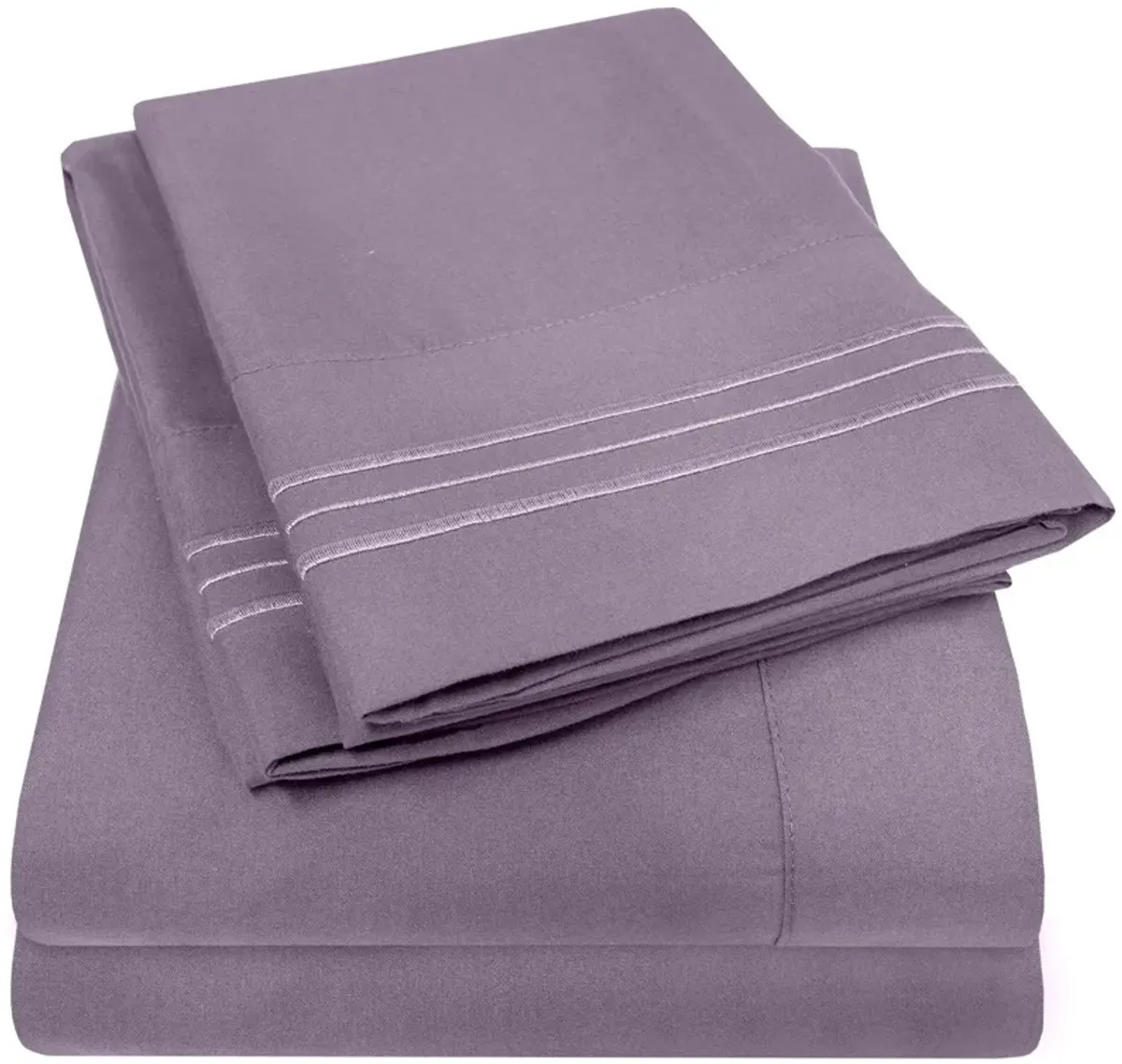 5 Piece Sheet Set, Ultra Soft 1800 Series Collection - Split King, Royal Blue
