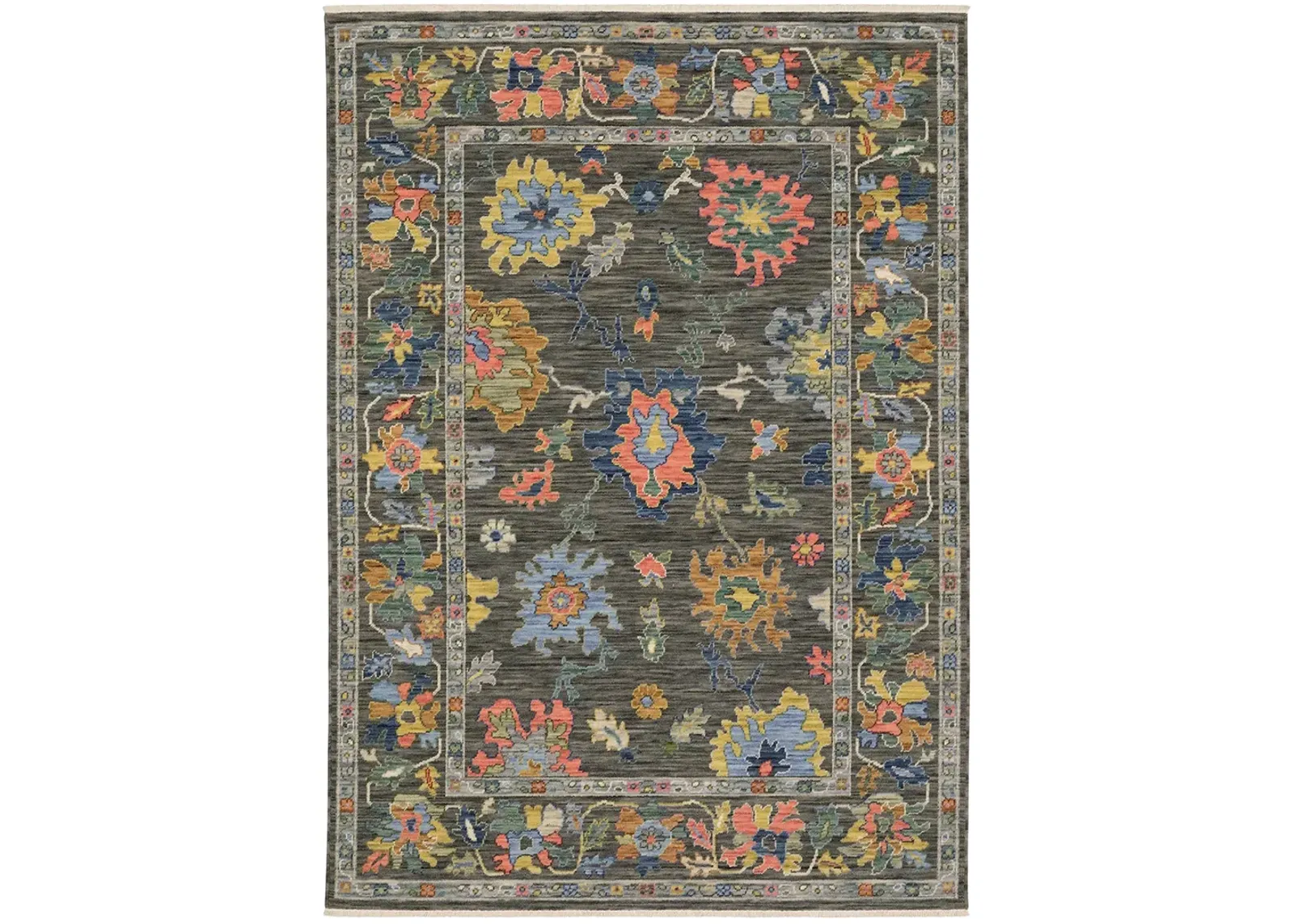 Lucca 6'7" x 9'6" Grey Rug