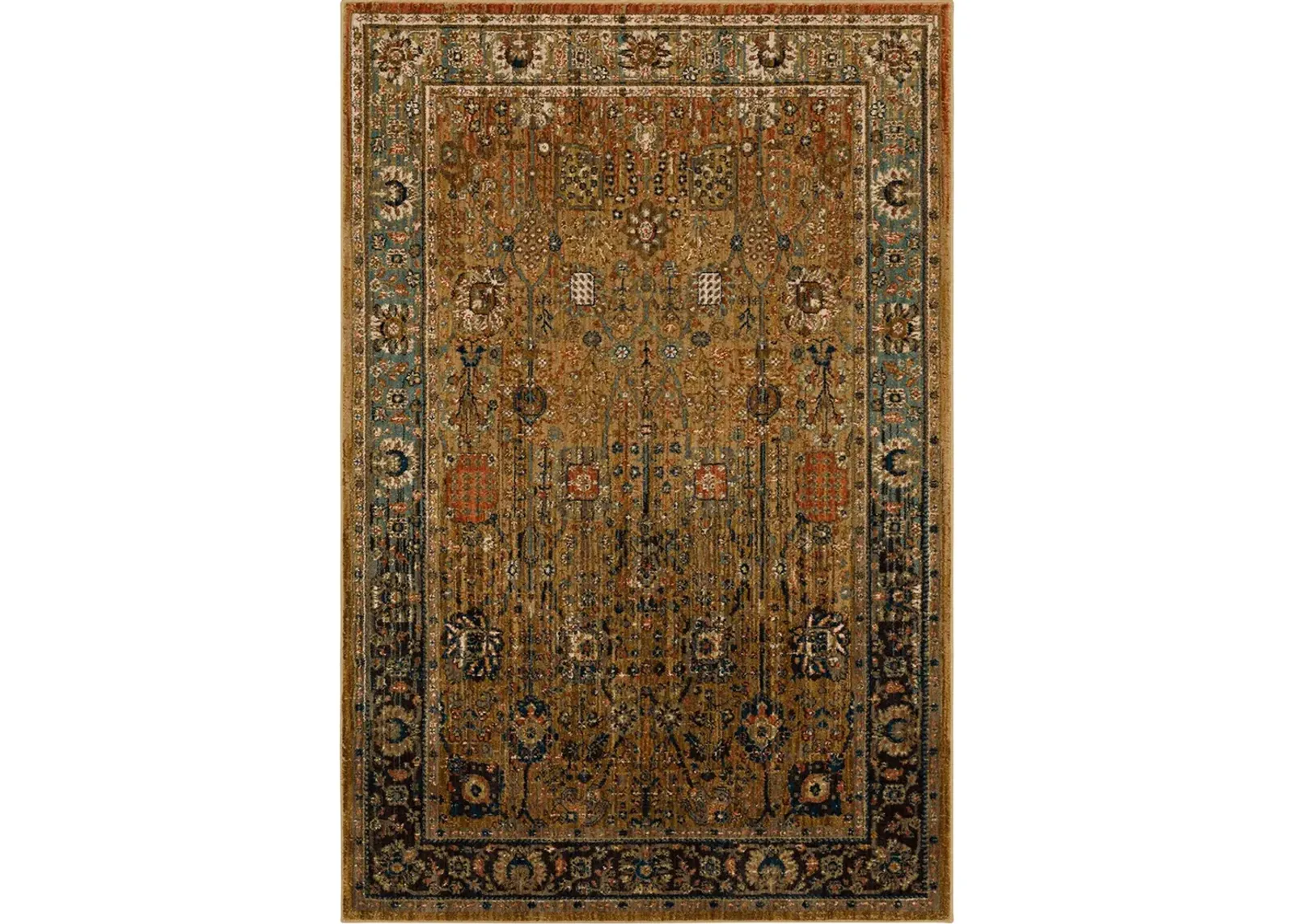 Spice Market Myanmar Tobacco 3' 5" X 5' 5" Rug