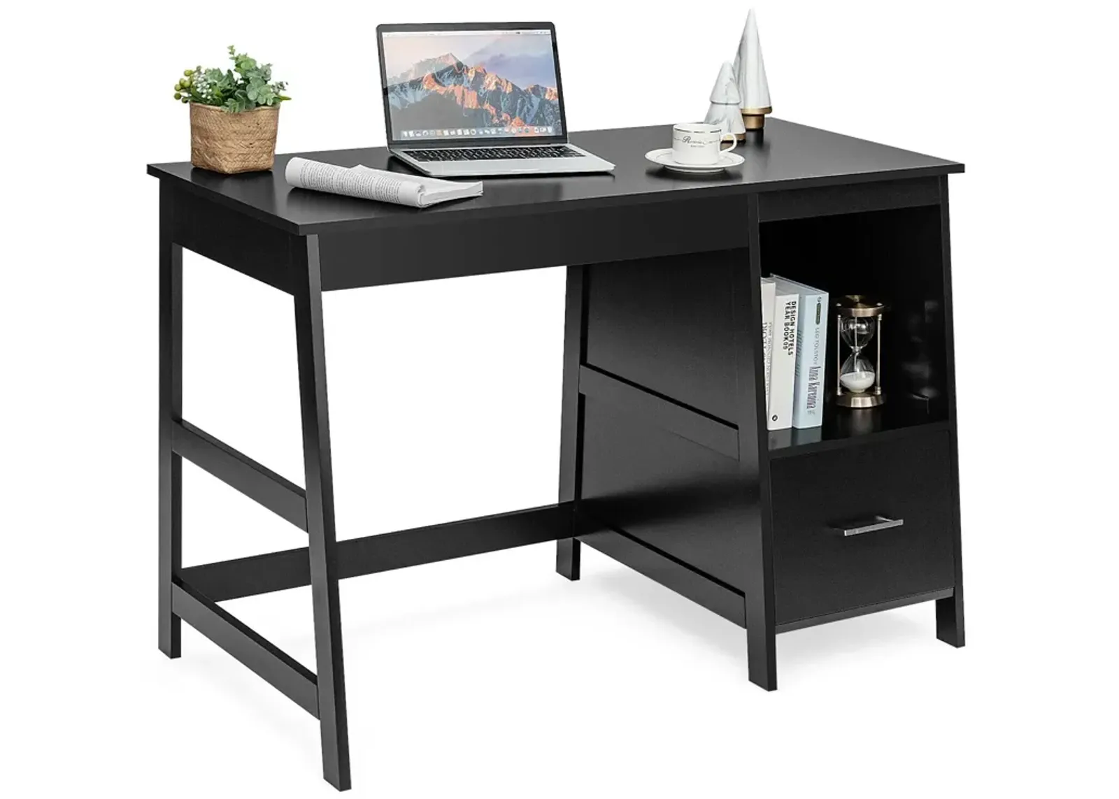 Modern Home Computer Desk with 2 Storage Drawers