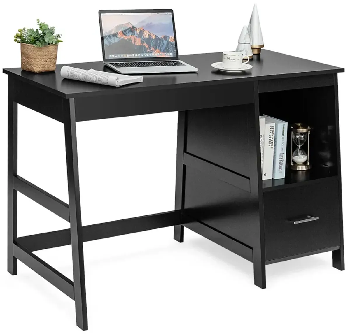 Modern Home Computer Desk with 2 Storage Drawers