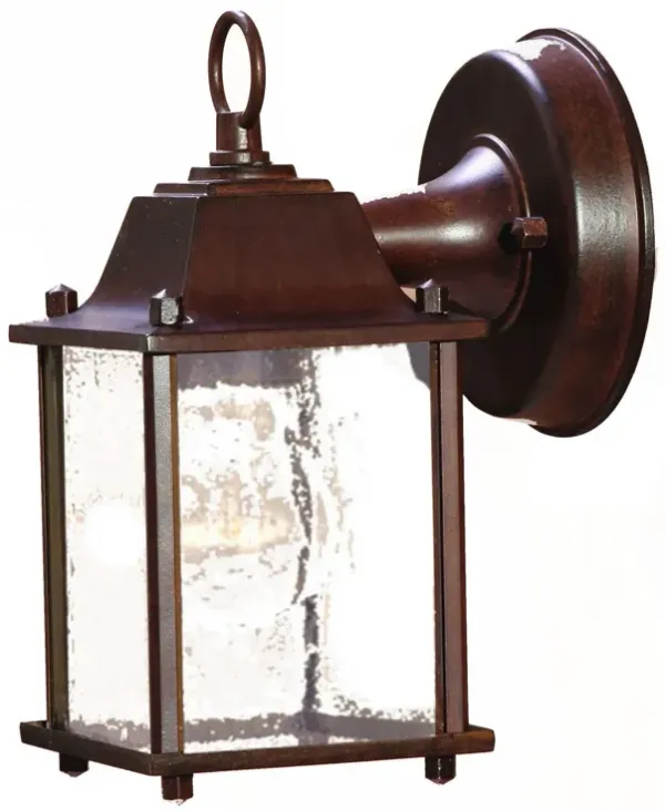 Hivvago Dark Brown Hanging Waterfall Glass Lantern Wall Light