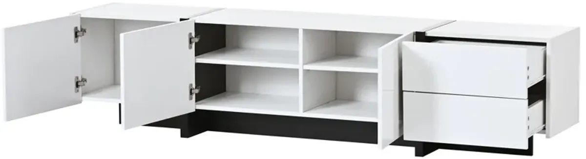 Merax Contemporary Rectangle Design TV Stand