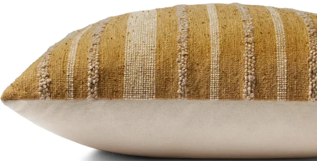 Elowen PAL0039 Gold 18''x18'' Down Pillow by Amber Lewis x Loloi