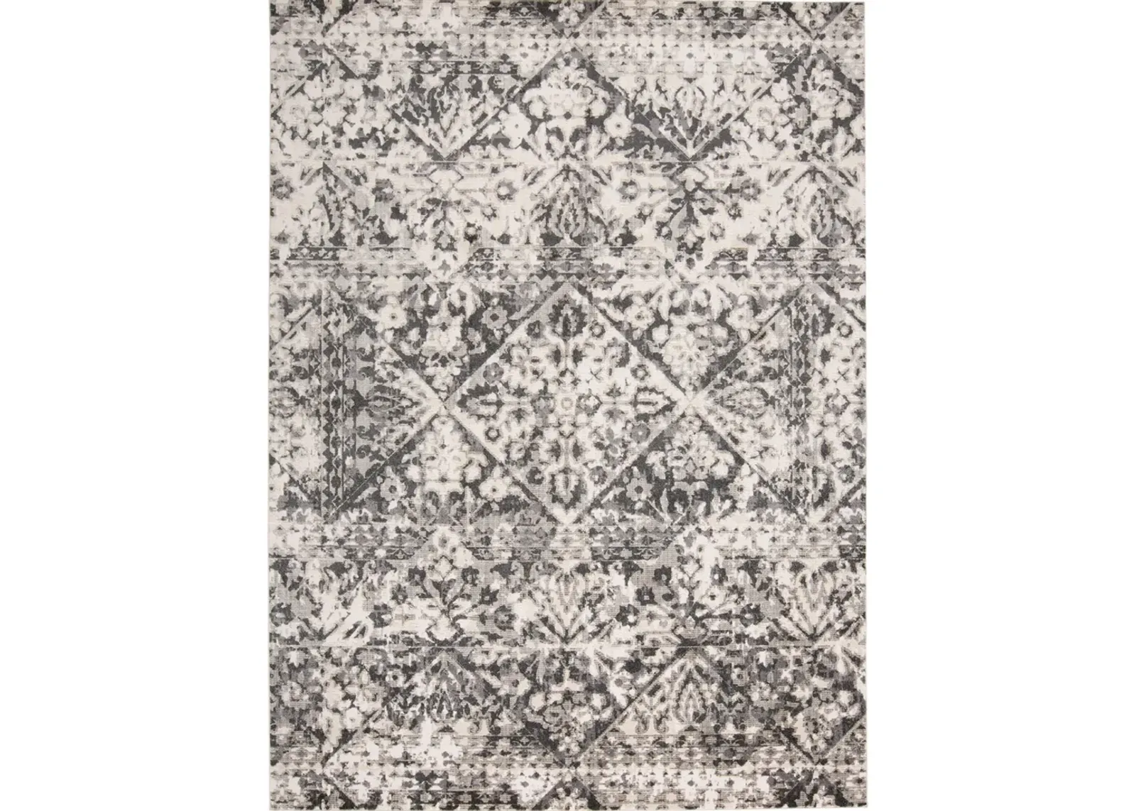 Kano 3876F Gray/Ivory/Silver 5'3" x 7'6" Rug