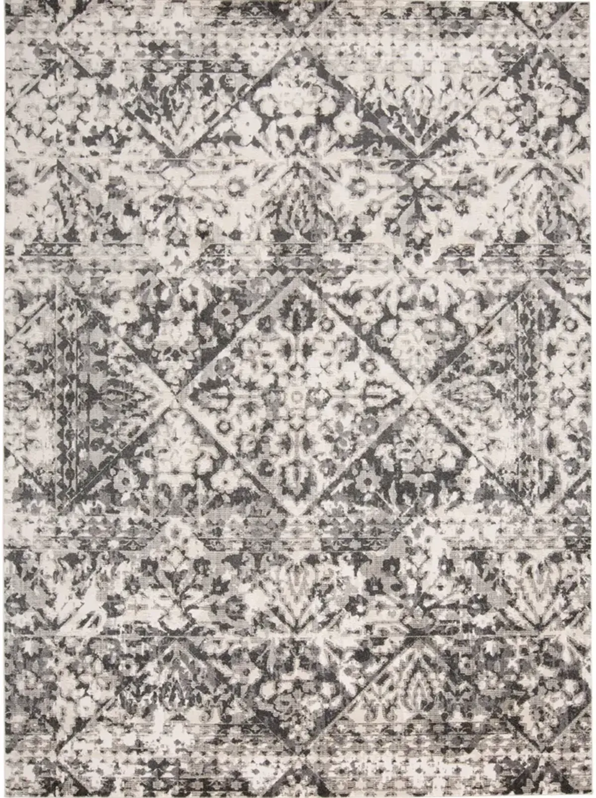 Kano 3876F Gray/Ivory/Silver 5'3" x 7'6" Rug