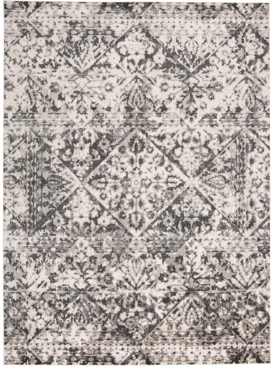 Kano 3876F Gray/Ivory/Silver 5'3" x 7'6" Rug