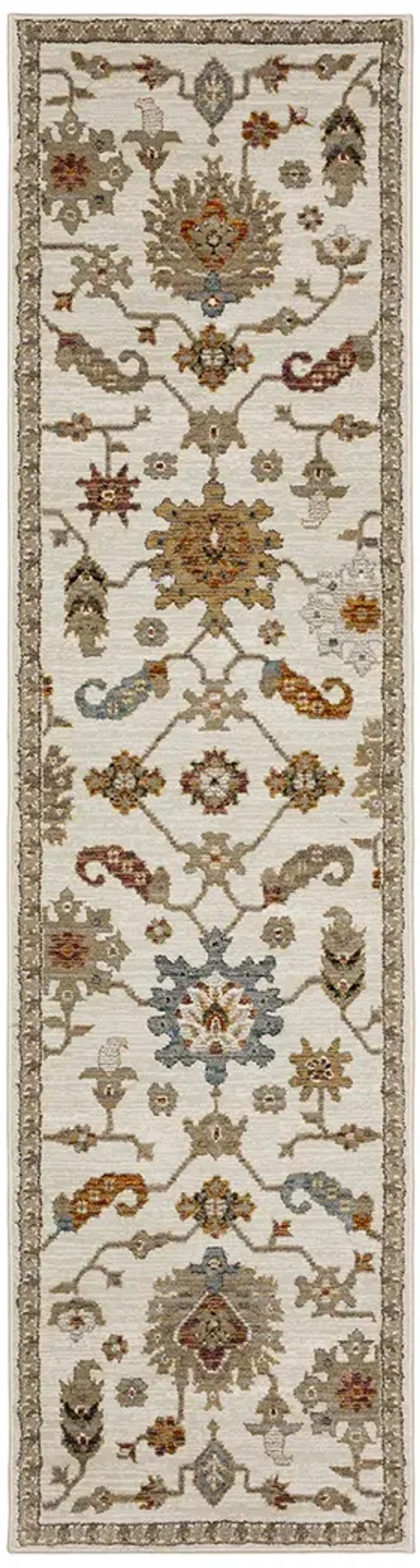 Andorra 2'3" x 8' Ivory Rug