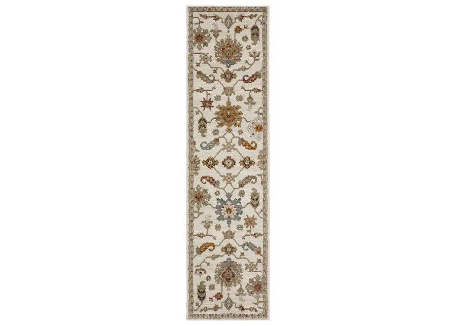 Andorra 2'3" x 8' Ivory Rug