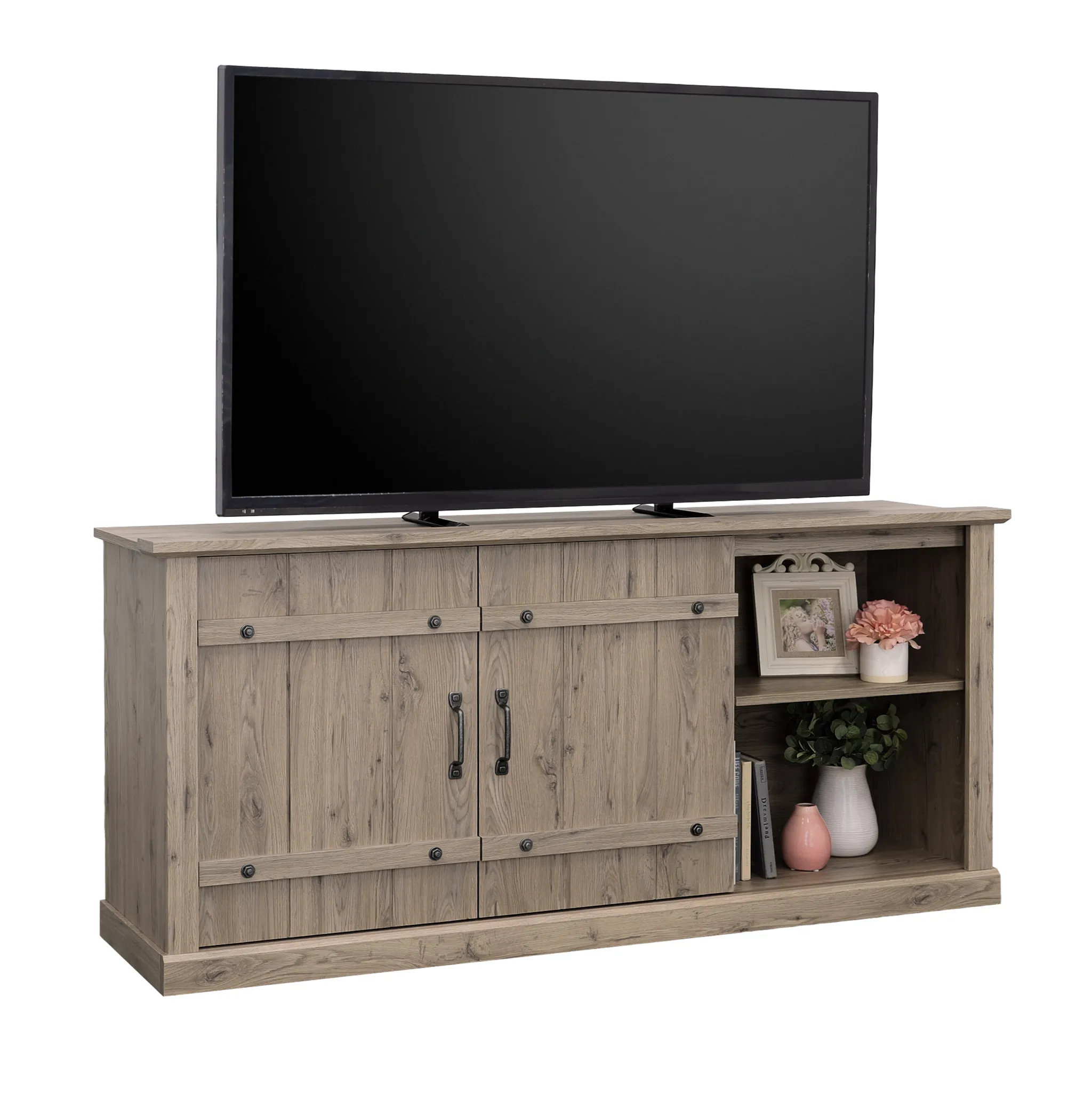 Sauder Select TV Credenza with Sliding Doors