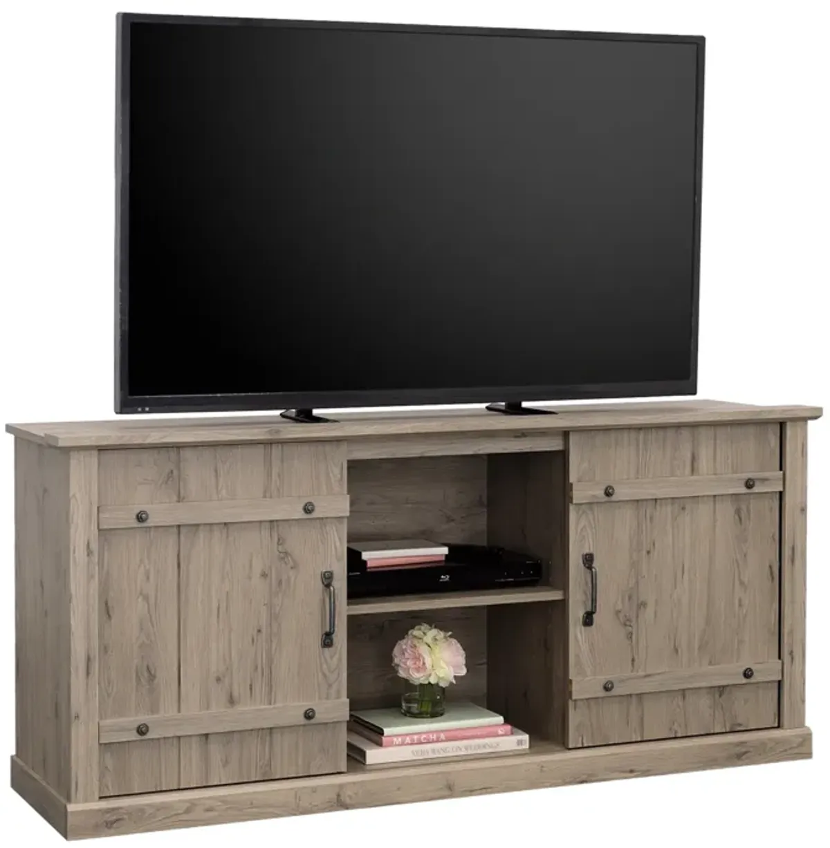 Sauder Select TV Credenza with Sliding Doors