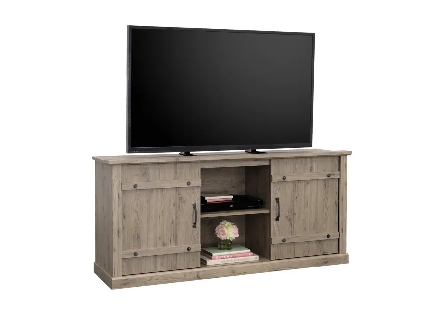 Sauder Select TV Credenza with Sliding Doors