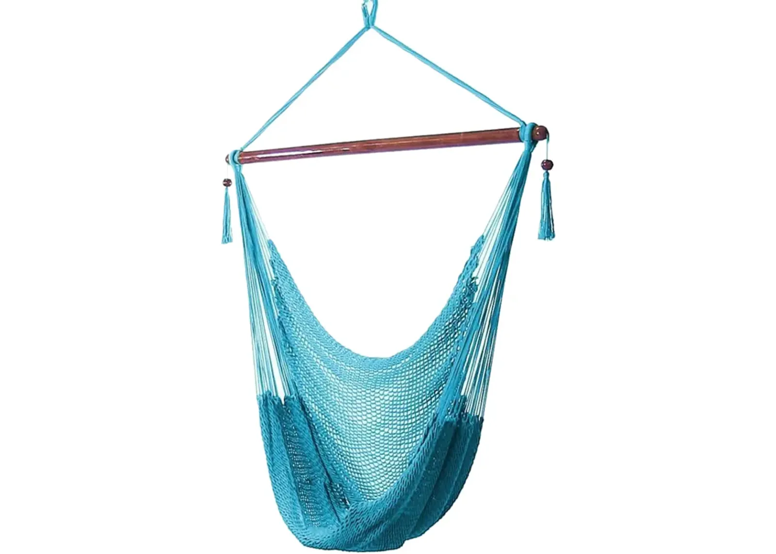 Sunnydaze Extra Large Polyester Rope Hammock Chair and Spreader Bar