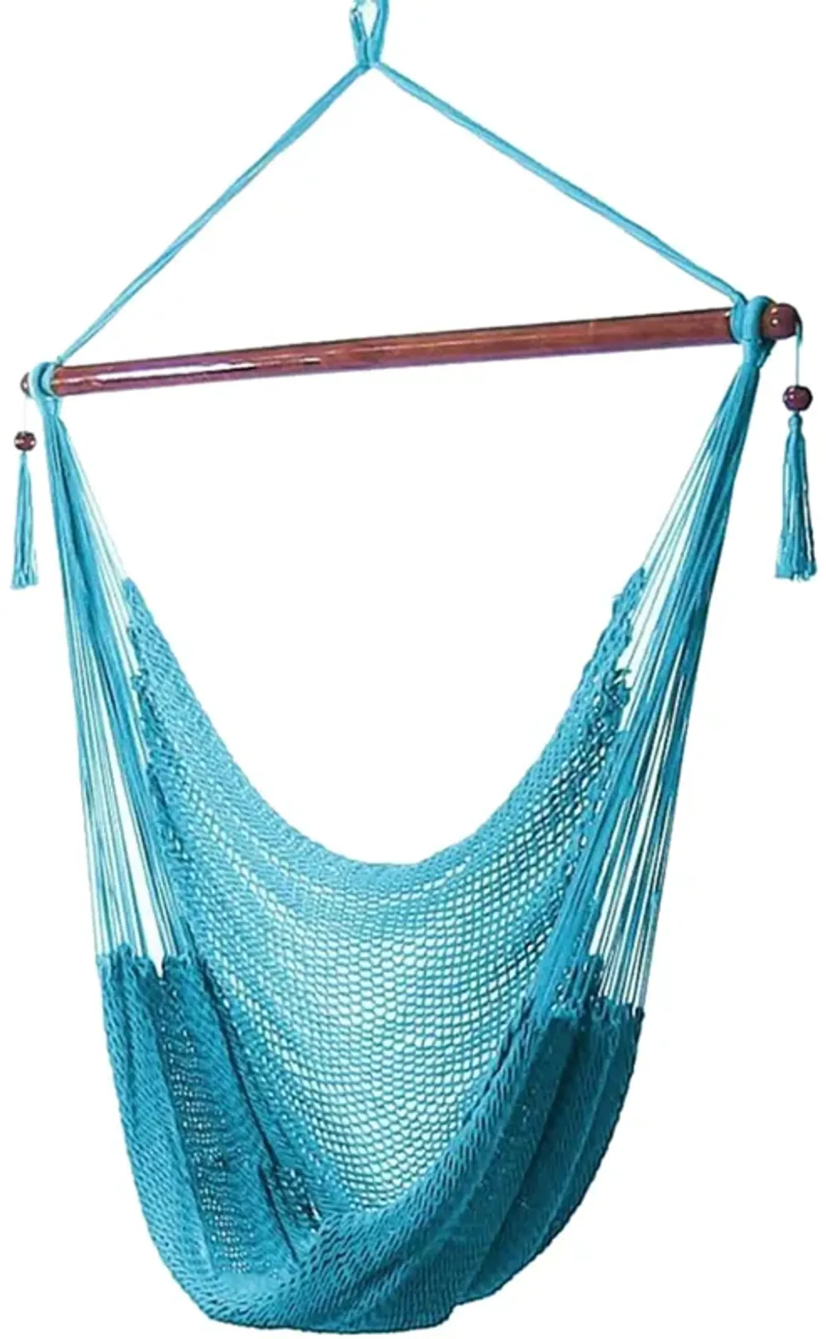 Sunnydaze Extra Large Polyester Rope Hammock Chair and Spreader Bar