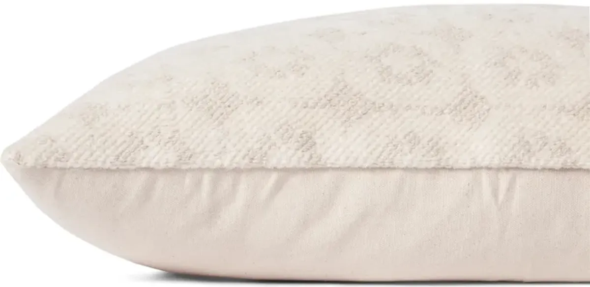 Ava PMH0033 Ivory 13''x35'' Down Pillow by Magnolia Home by Joanna Gaines x Loloi