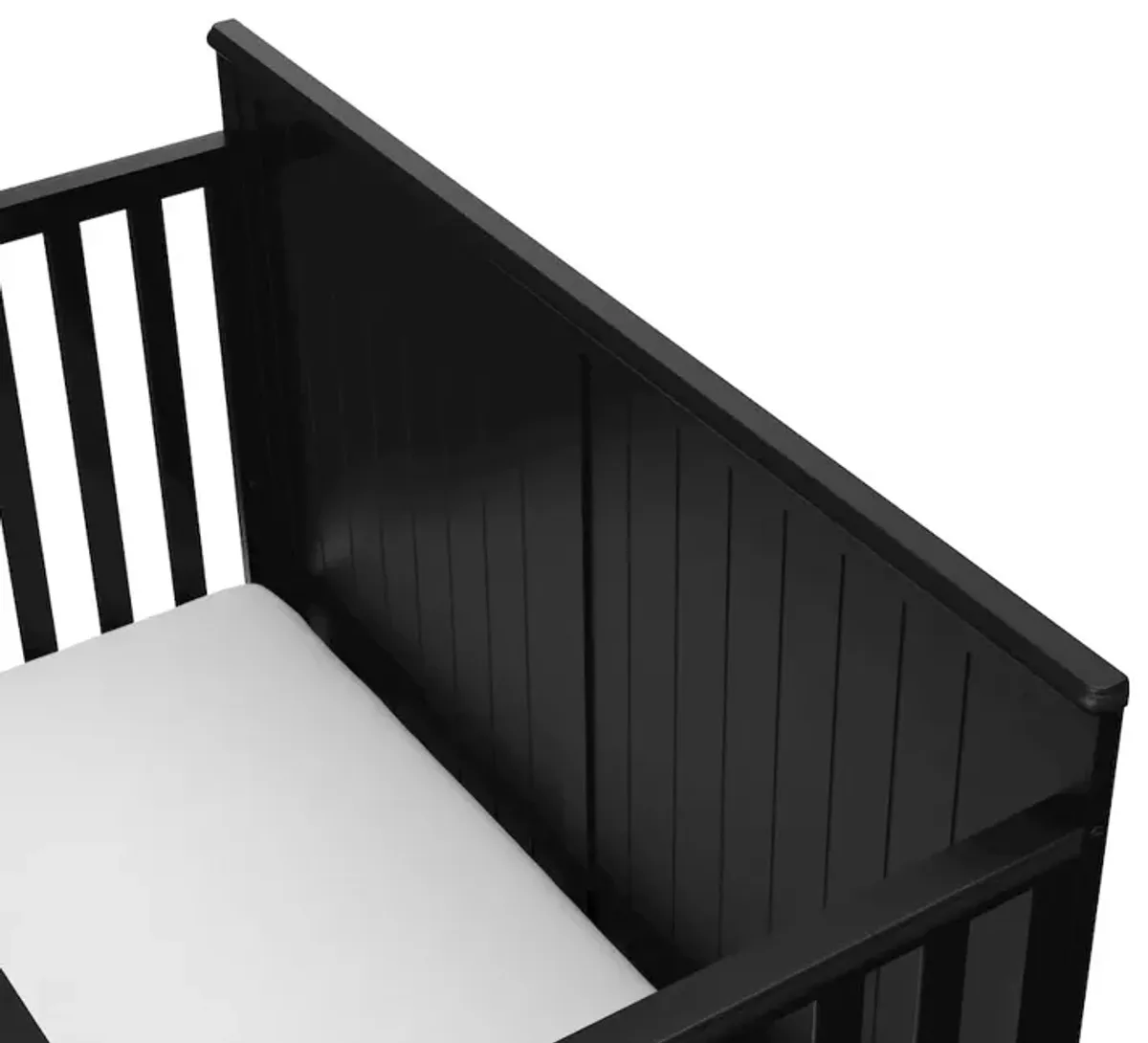 Graco Hadley 5-in-1 Convertible Crib with Drawer (Black)