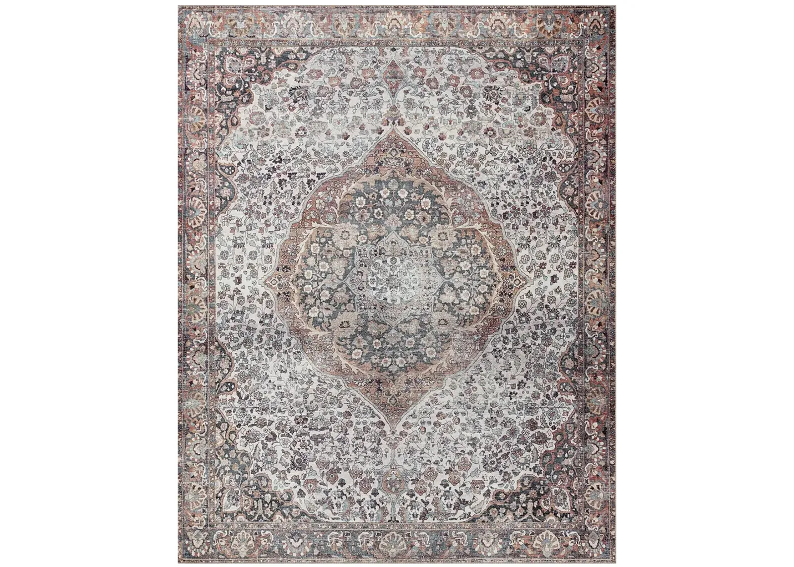 Wynter WYN01 Red/Multi 7'6" x 9'6" Rug