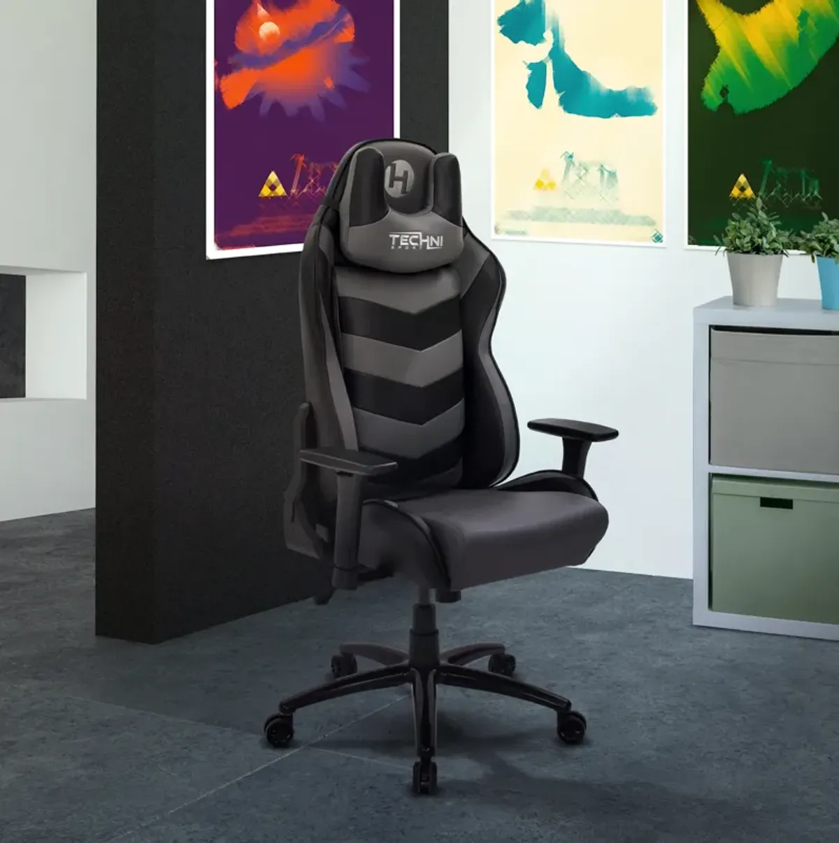 Ergonomic High Back Racer Style Video Gaming Chair