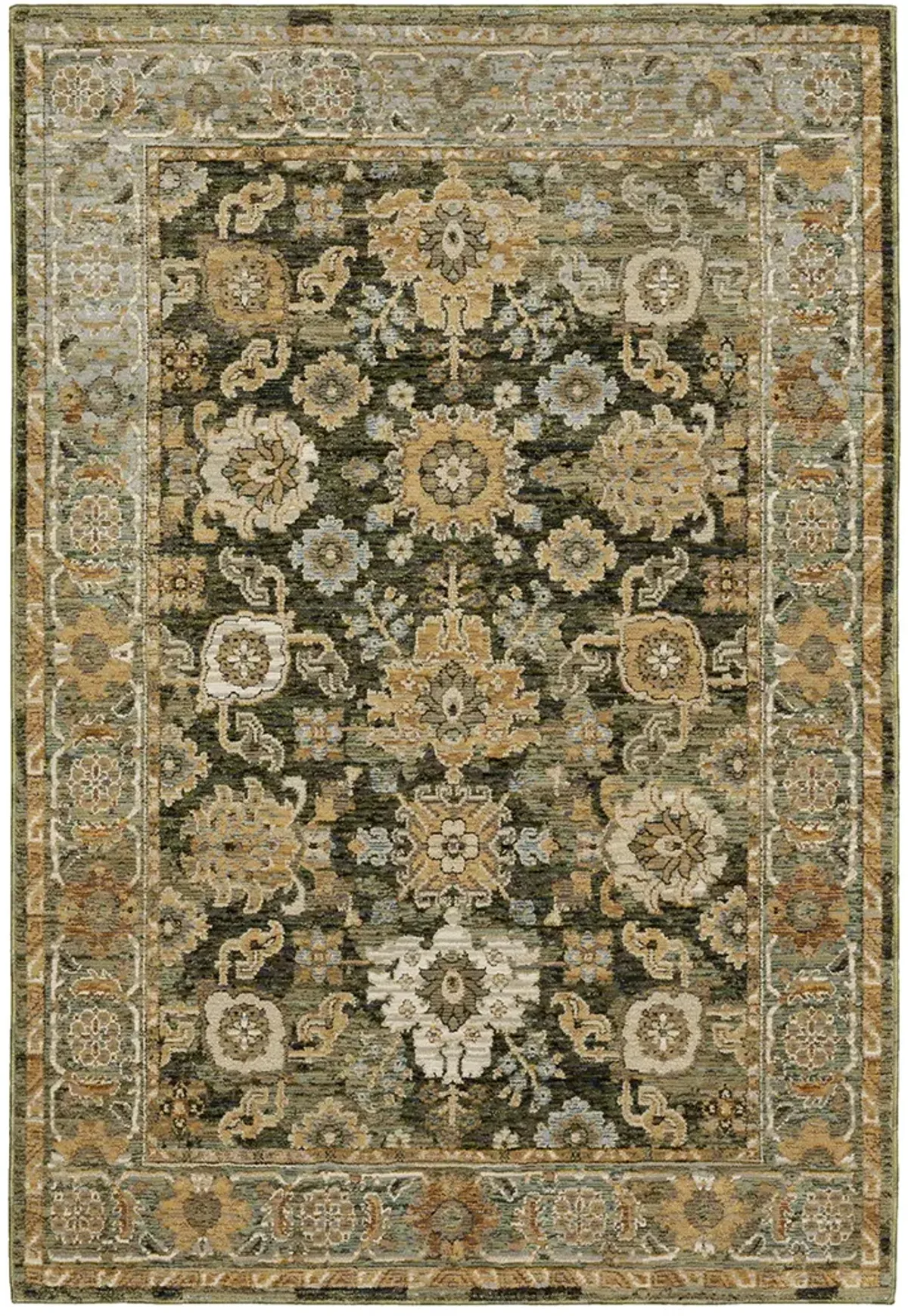 Andorra 6'7" x 9'6" Green Rug