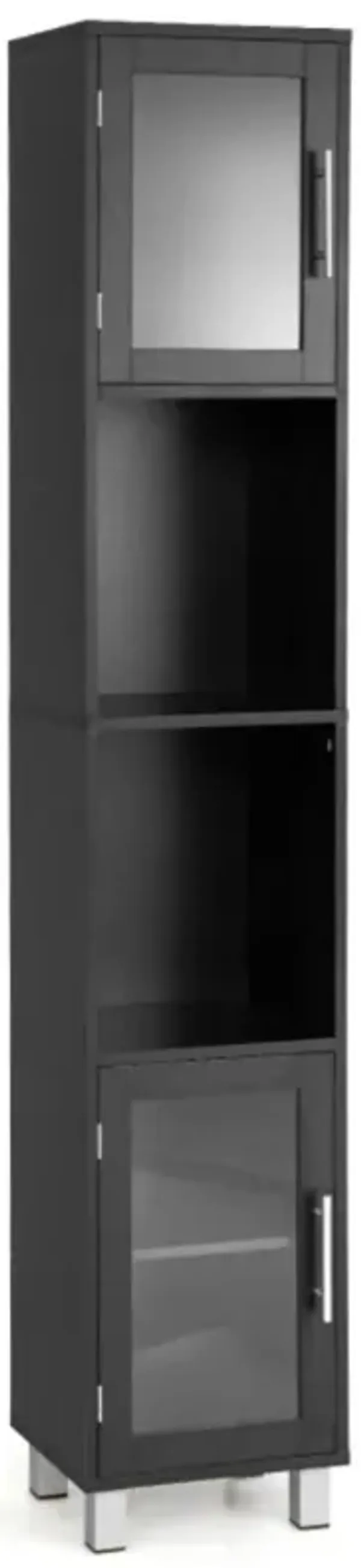 Hivvago Tall Tower Bathroom Storage Cabinet and Organizer Display Shelves for Bedroom