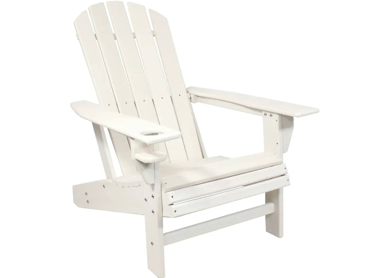 Sunnydaze Lake Style Adirondack Chair with Cup Holder