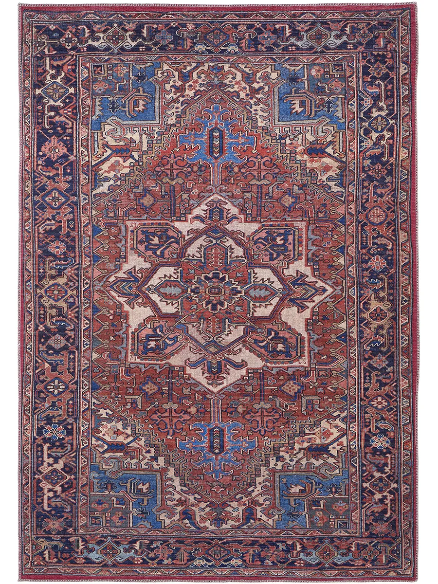 Rawlins 39HHF Red/Tan/Blue 5'3" x 7'6" Rug