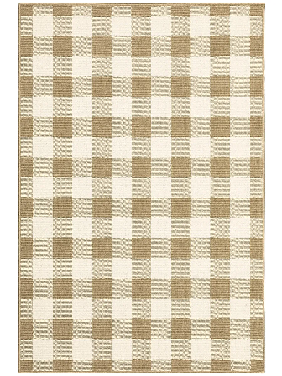 Marina 1'9" x 3'9" Tan Rug