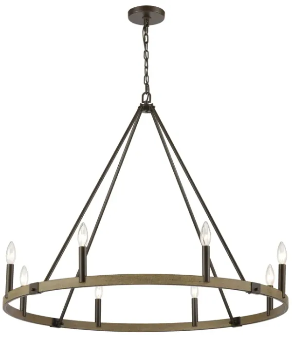 Transitions 36" wide 8 Light Chandelier