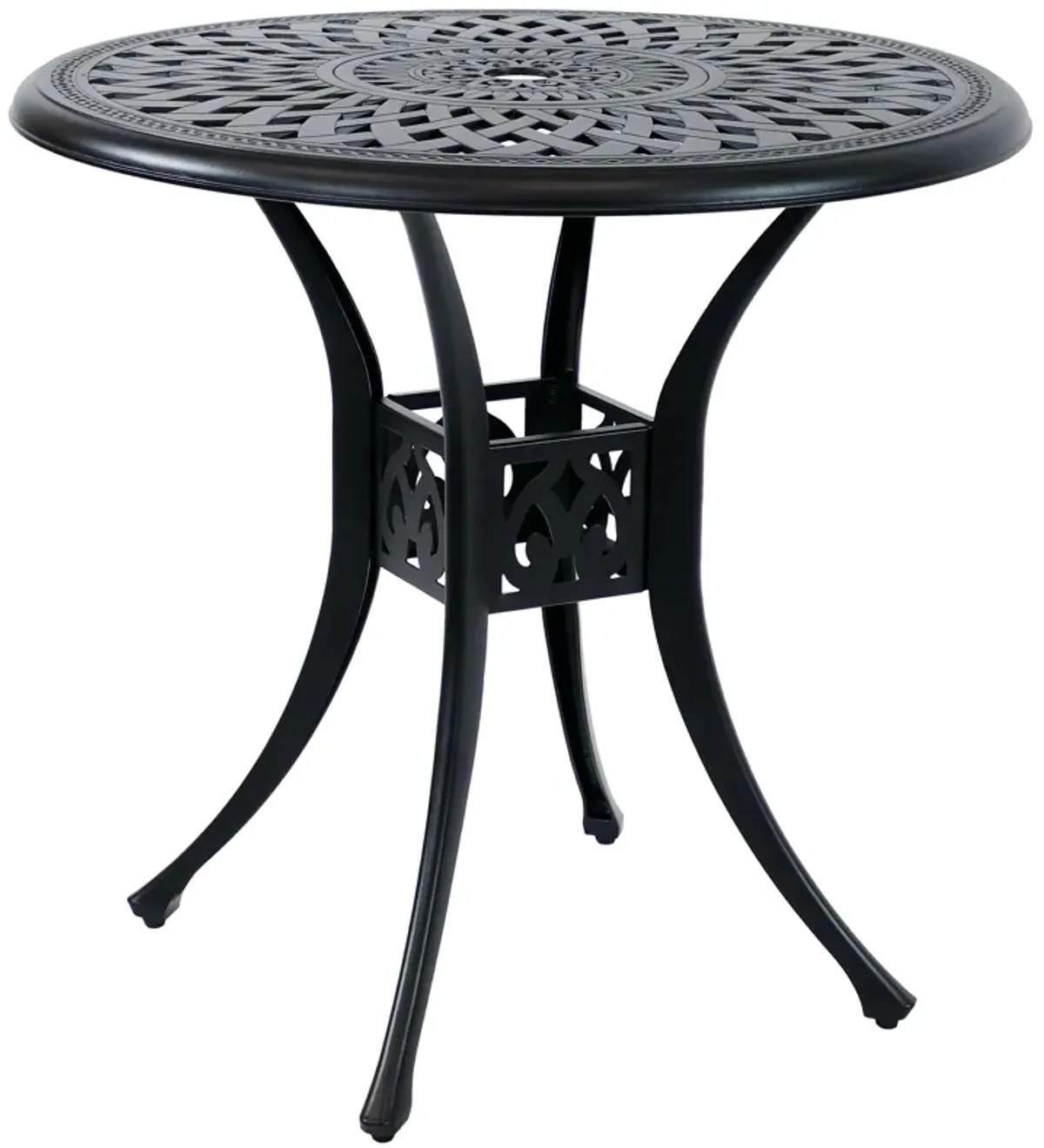 Sunnydaze 30.75 in Sigonella Cast Aluminum Round Patio Dining Table