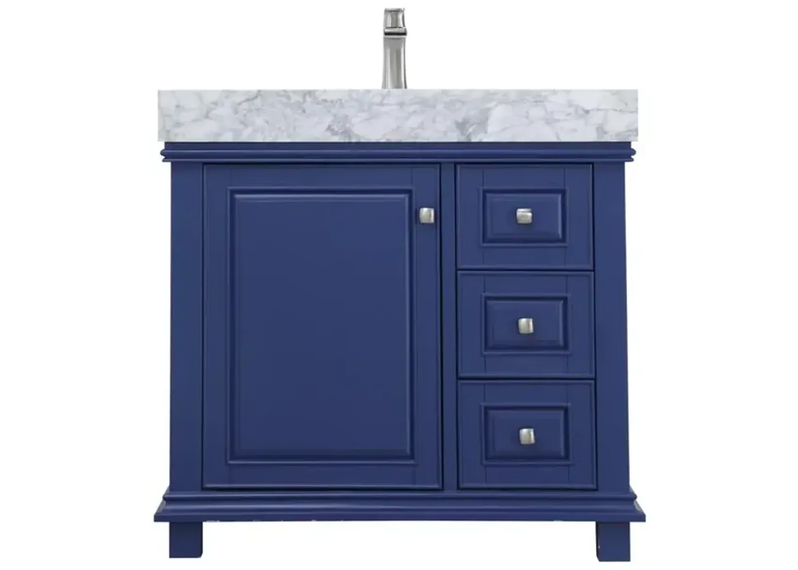 Altair 36 Single Bathroom Vanity Set in Jewelry Blue without Mirror