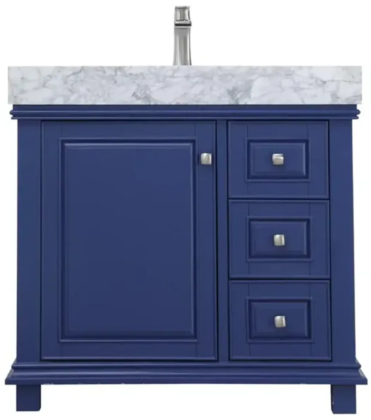 Altair 36 Single Bathroom Vanity Set in Jewelry Blue without Mirror