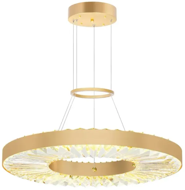 CWI Lighting Bjoux LED Chandelier With Sun Gold Finish