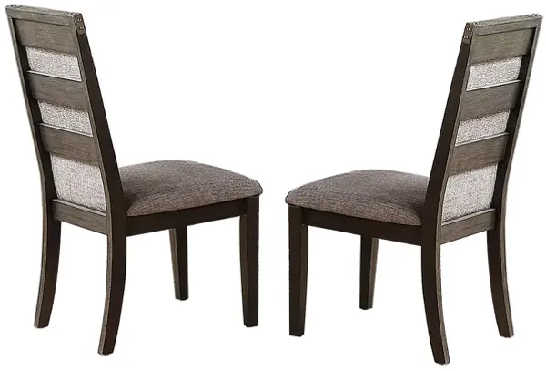 Streamdale Dining Chair With Upholstered Cushion, Grey(Set Of 2)