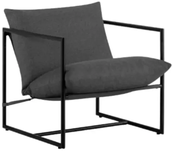 Hivvago Modern Upholstered Accent Chair with Metal Frame