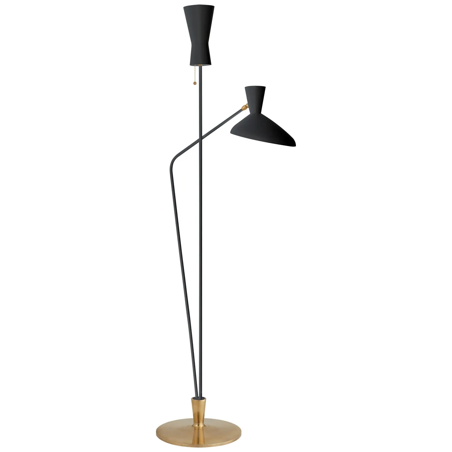Austen Large Dual Function Floor Lamp in Black